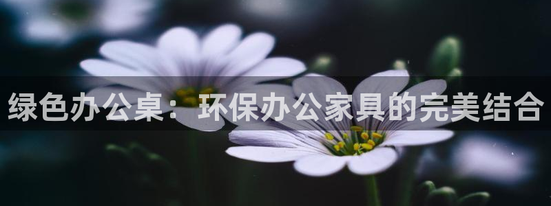 沐鸣2平台代理：绿色办公桌：环保办公家具的完美结合
